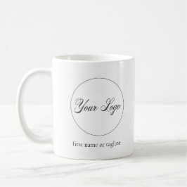 Personlig Company Logotyp with Anpassningsbar Text Kaffemugg