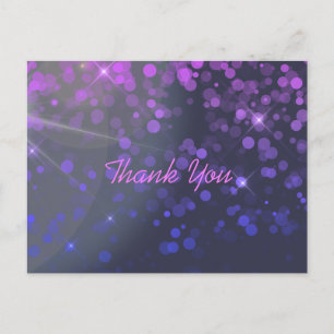 Personlig Confetti Rosa Blue Tack Vykort