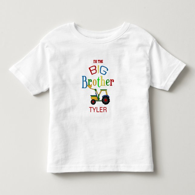 Personlig Construction Big Brother T Shirt (Framsida)