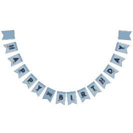 Personlig Construction Lastbil Grattis på födelsed Vimplar