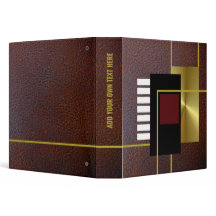 Personlig Contemporary Design 3-Ring Binder