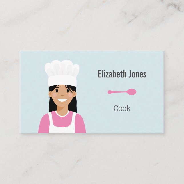 Personlig Cook Avatar-Affärskort Visitkort (Framsida)