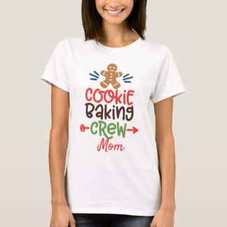 Personlig Cookie Baking Crew-Mamma T Shirt