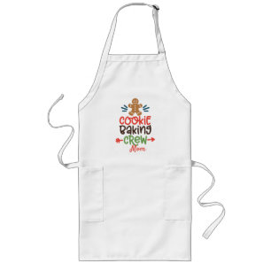 Personlig Cookie Baking Crew-Pepparkaksgubbe Långt Förkläde