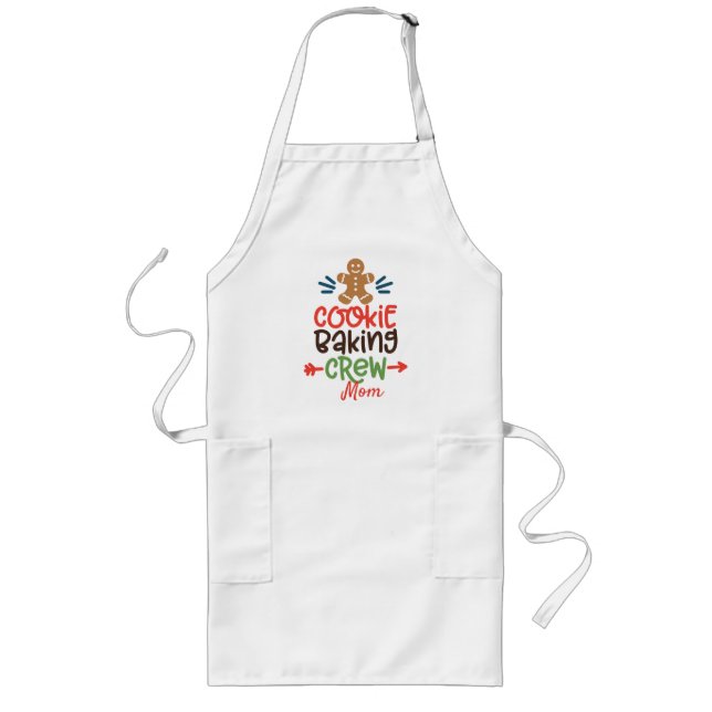 Personlig Cookie Baking Crew-Pepparkaksgubbe Långt Förkläde (Framsidan)