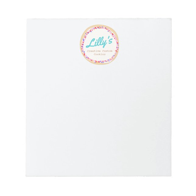 Personlig Cookie eller Cupkaka Anteckningsblock (Framsida)