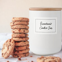 Personlig Cookie-etikett, mormors Cookie Burk