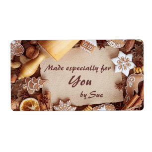 Personlig Cookie Gift-etiketter Fraktsedel