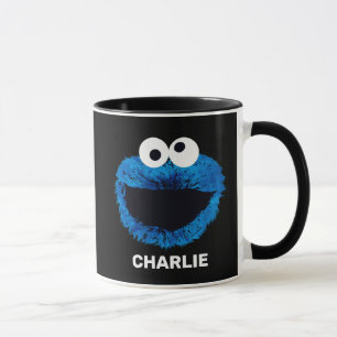 Personlig Cookie Monster   Vattenfärgstrend Mugg