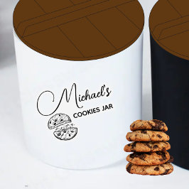 Personlig Cookies Burk-etikett Klistermärken