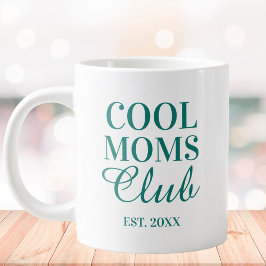 Personlig Cool Mom Club-citat Mors dag Jumbo Mugg