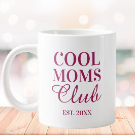 Personlig Cool Mom Club-citat Mors Dag Jumbo Mugg