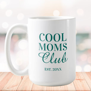 Personlig Cool Mom Club-citat Mors dag Kaffemugg