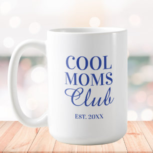 Personlig Cool Mom Club Citat Mors Dag Kaffemugg
