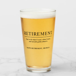 Personlig Coola Anpassningsbar Pension Beer Glaskopp