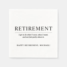 Personlig Coola Anpassningsbar Pension Party Pappersservett