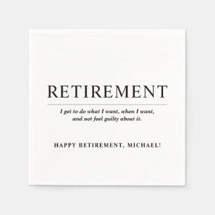 Personlig Coola Anpassningsbar Pension Party Pappersservett