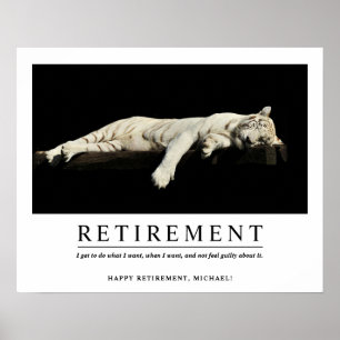 Personlig Coola Laxning Tiger Anpassningsbar Pensi Poster
