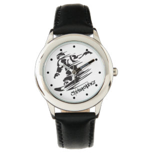 Personlig Coola Snowboarding Mountain Kids Watch Armbandsur