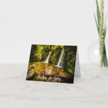 Personlig Coolalingo Waterfalls Card