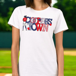 Personlig Cooperstown Patriotisk Baseboll Mamma T Shirt