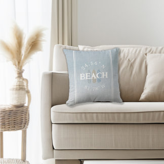 Personlig Coordinates Beach Kudde