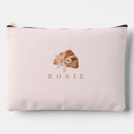 Personlig Coquette Croissant Rosa Ribbon