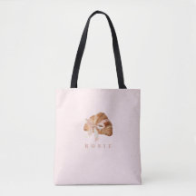 Personlig Coquette Croissant Rosa Ribbon