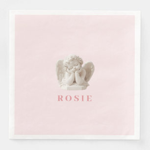 Personlig Coquette Sleeping Angel Sculpture Pappersservett