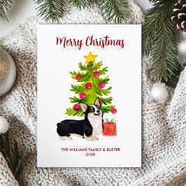 Personlig Corgi Hund jul Julkort