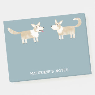 Personlig Corgi Hund Post-it Block