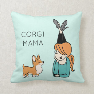 Personlig Corgi Mamma Dekorativ kudde