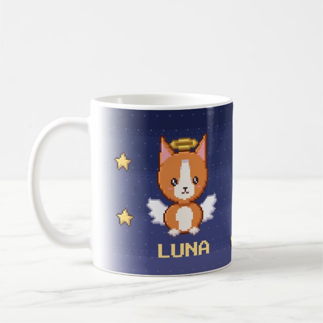 Personlig Corgi-minnesmugg Kaffemugg (Vänster)