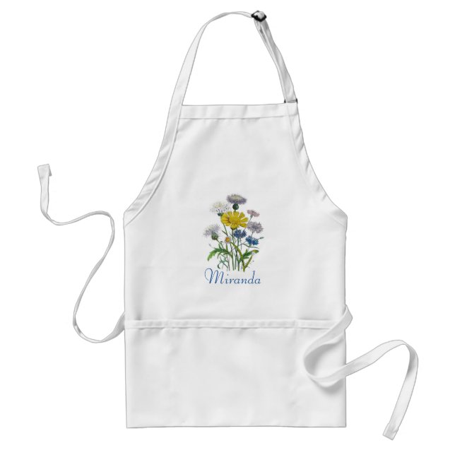Personlig Cornblommor Apron Förkläde (Framsidan)