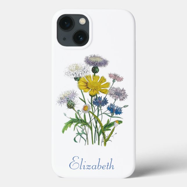 Personlig Cornflowers Case-Mate iPhone-fodral (Baksida)