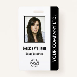 Personlig Corporate Employee ID Badge Black