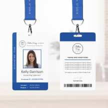 Personlig Corporate Modern Employee ID-streckkod