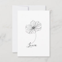Personlig Cosmos Birth Flower Gift