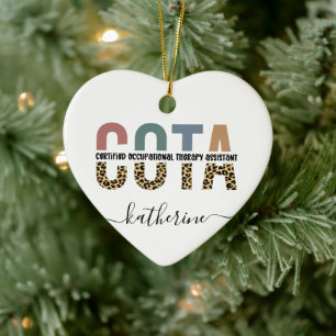 Personlig COTA-assistent för arbetsbehandling Julgransprydnad Keramik