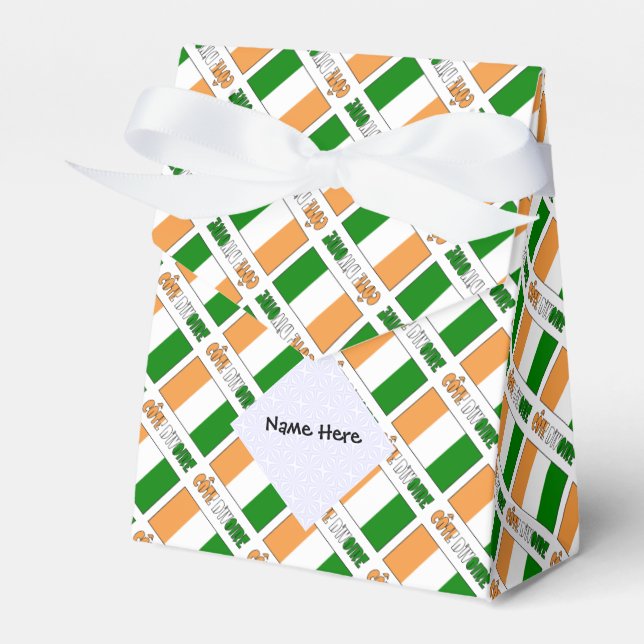 Personlig Côte d'Ivoire Elfenbenskusten Flagga Kli Presentaskar (Framsidan Sidan)