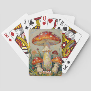 Personlig Cottage Core Svamp Casinokort
