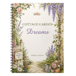 Personlig Cottage Garden Dreams Anteckningsbok