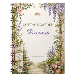 Personlig Cottage Garden Dreams Anteckningsbok