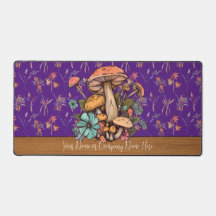 Personlig Cottagecore Mushroom XL Deskmat V6