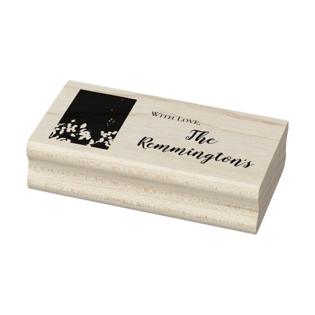 Personlig Cotton Gren om Mörk Wood Stem Stämpel (Stämpel)