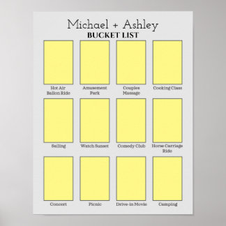 Personlig Couples buffertlista Poster
