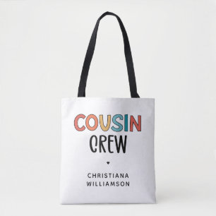 Personlig Cousin Crew Matching Cousins Gift Tygkasse