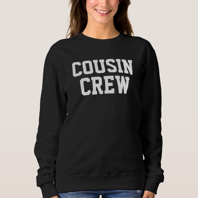 Personlig Cousin Crew Matching Family T Shirt (Framsida)