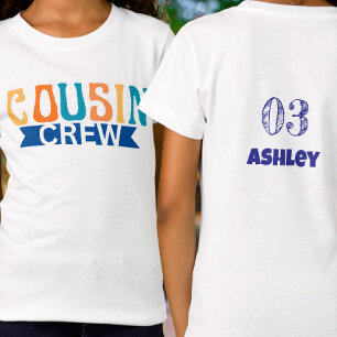 Personlig Cousin Crew sommar familjesemester T Shirt