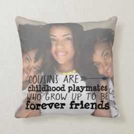 Personlig Cousin Photo Pillow Kudde